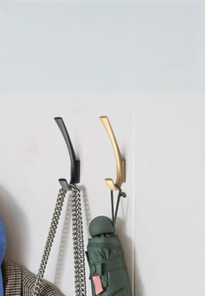 Patère porte manteau boucle noire