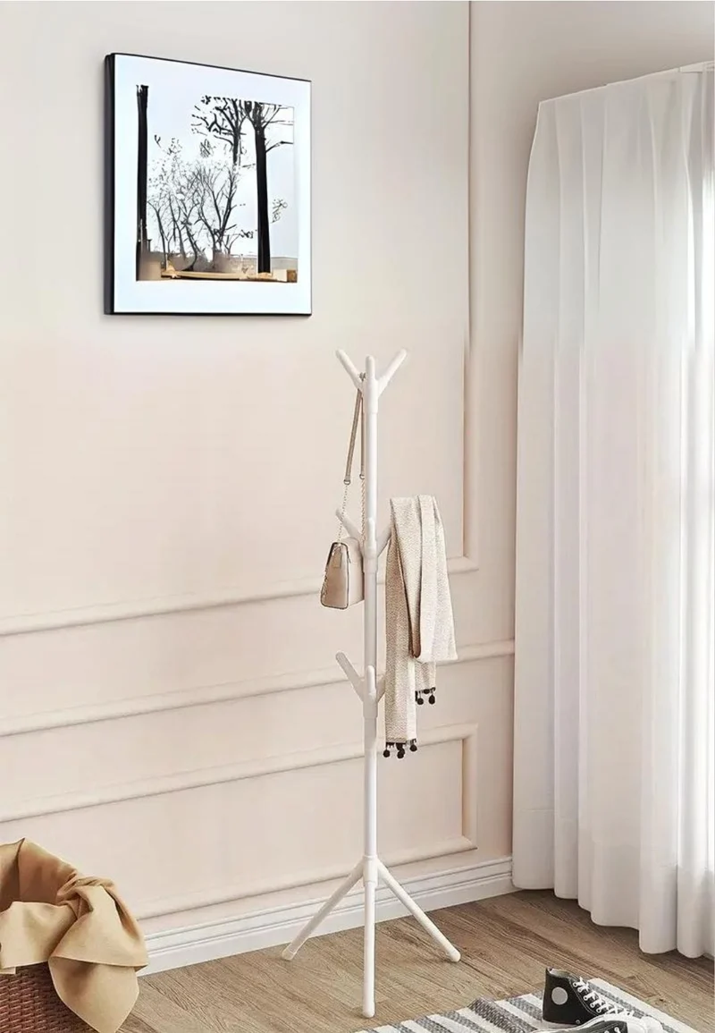 Porte manteau sur pied mini blanc