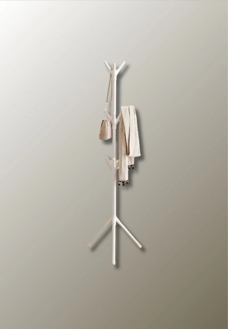 Porte manteau sur pied mini blanc