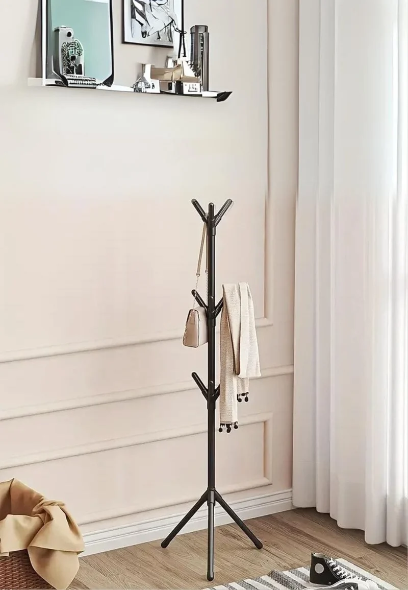 Porte manteau sur pied mini noir