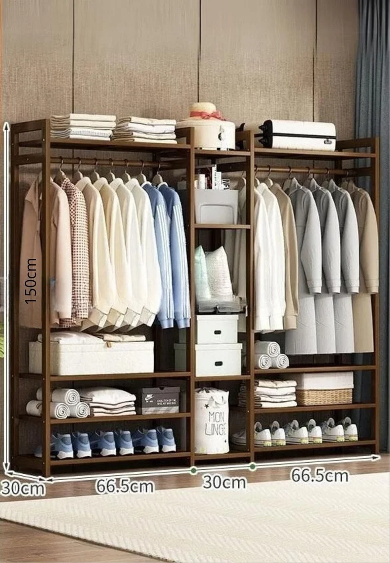Meuble porte manteau chaussure en bois Aéré 170