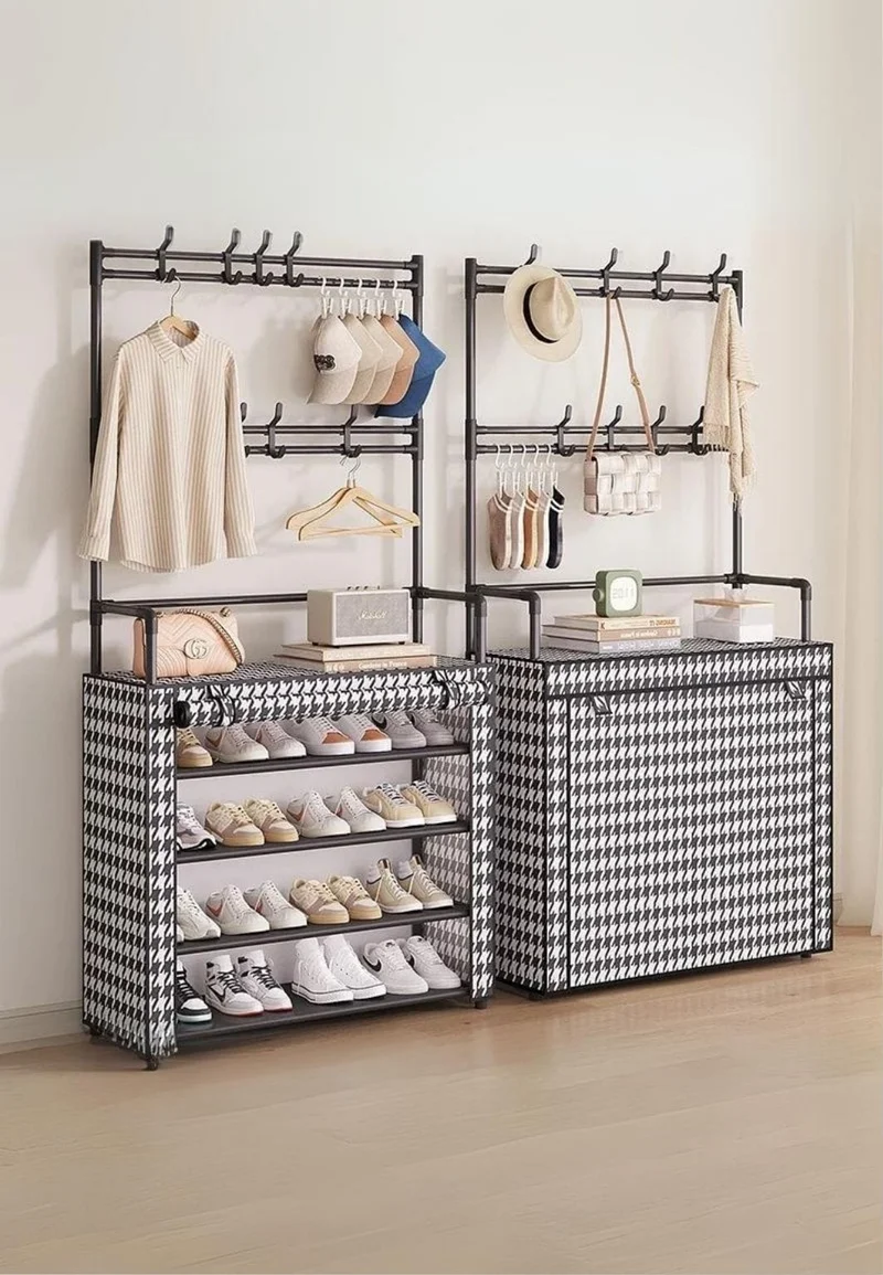 Meuble porte manteau chaussure cheminée