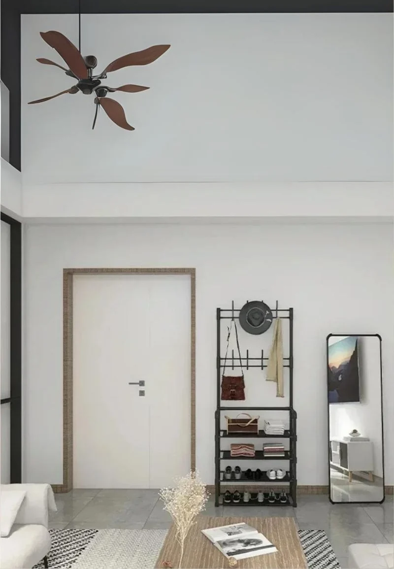 Meuble porte manteau chaussure Chaise Noir 4 étagères