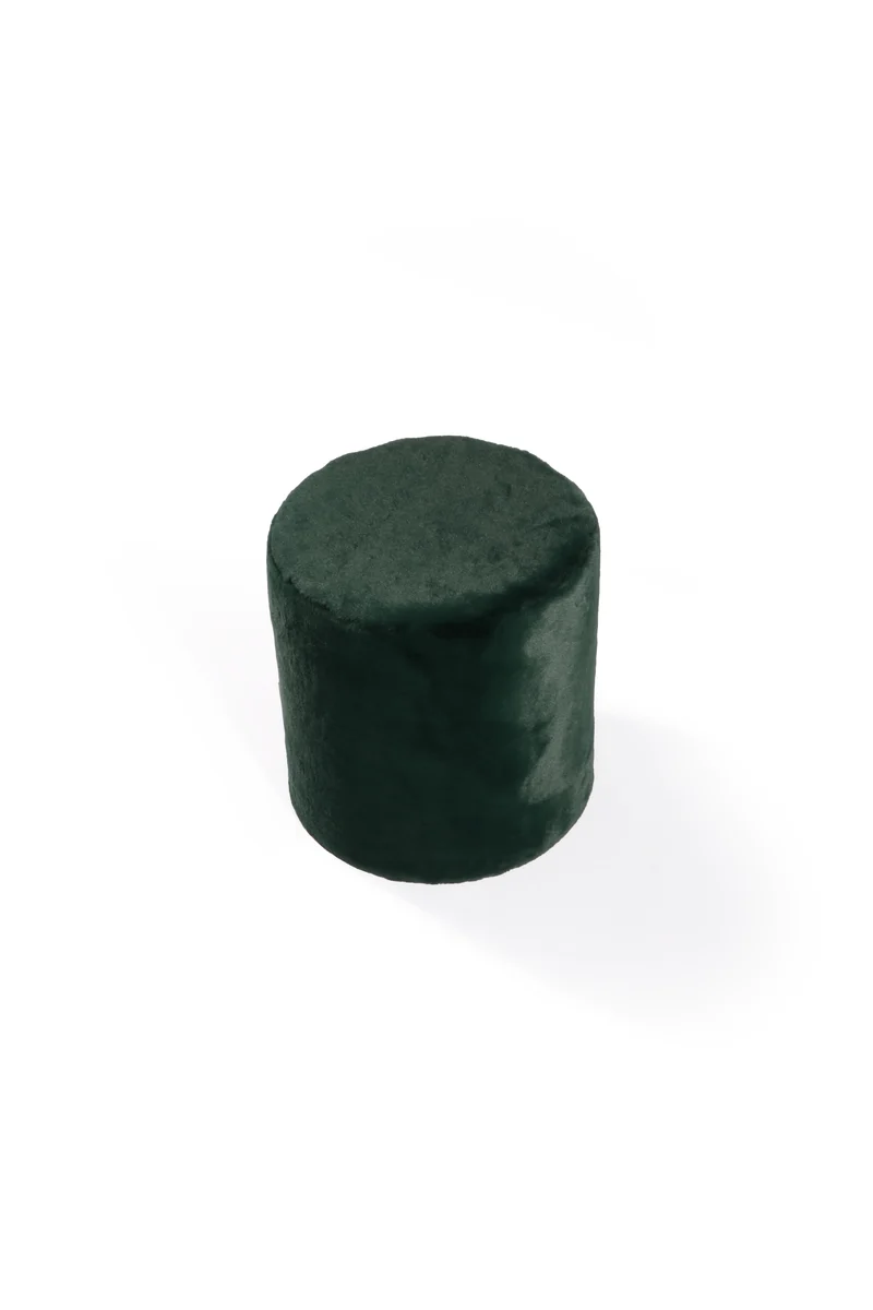 Pouf Velours Vert