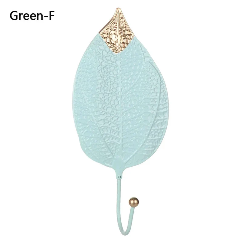 Patère porte manteau Feuille d'Automne Bleue