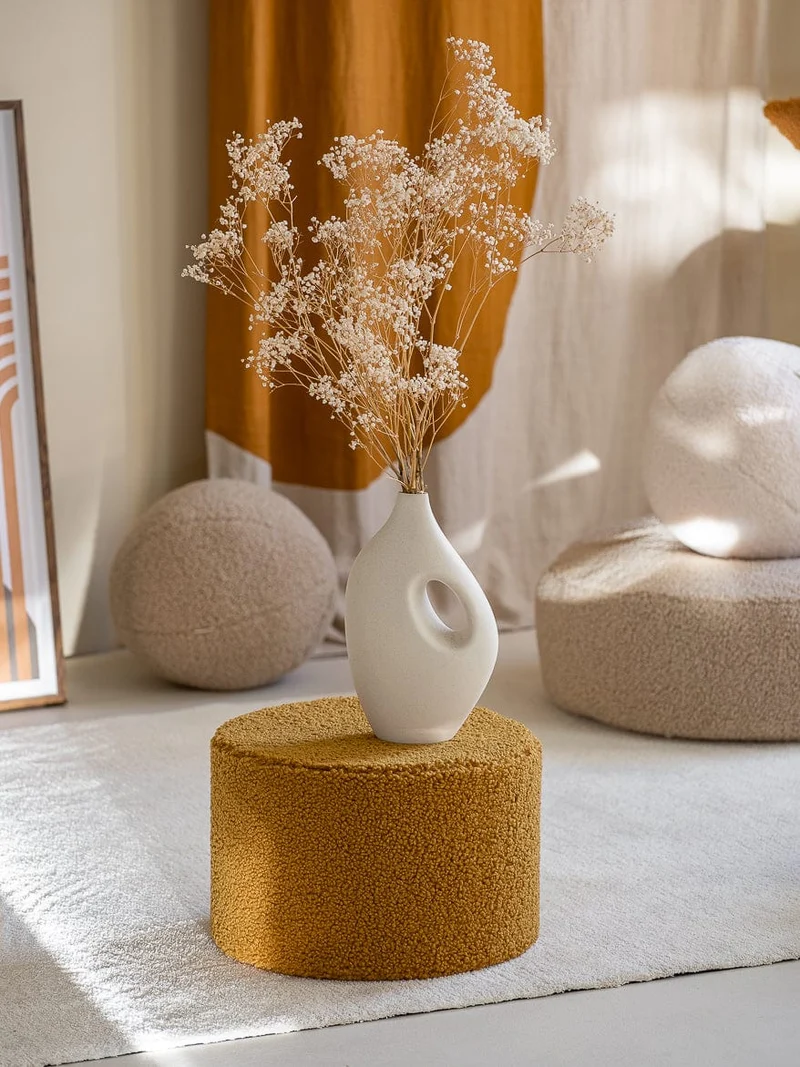 Petit Pouf Enfant - Moutarde
