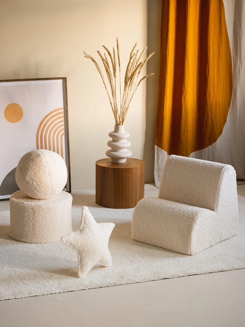 Pouf Enfant Nuage Blanc