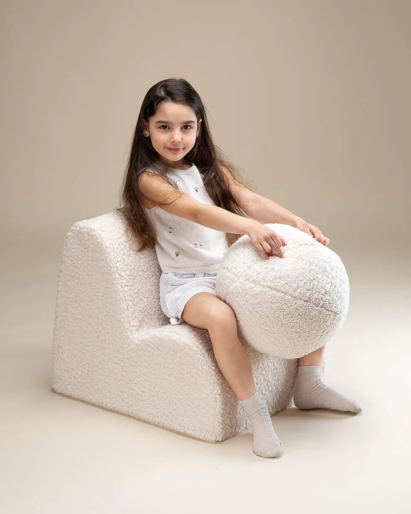 Pouf Enfant Nuage Blanc
