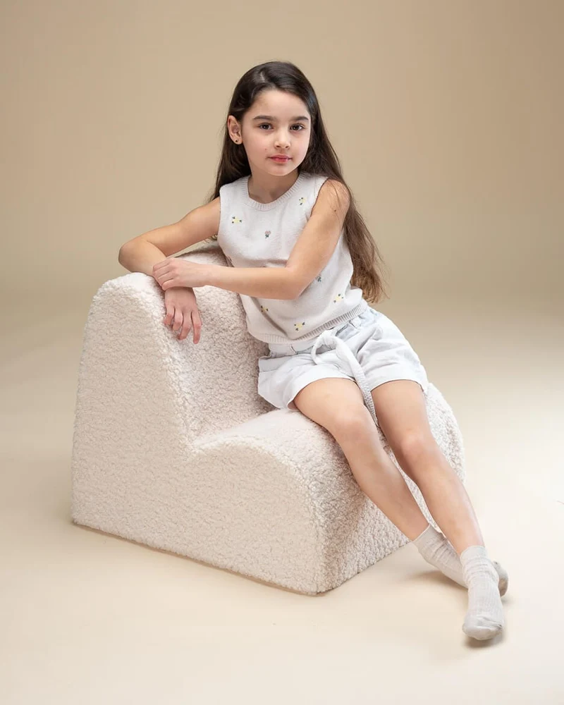 Pouf Enfant Nuage Blanc