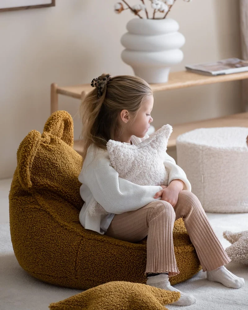 Petit Pouf Enfant - Blanc