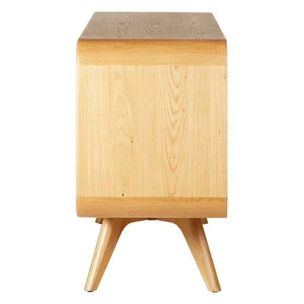 Meuble bas 4 portes chêne naturel