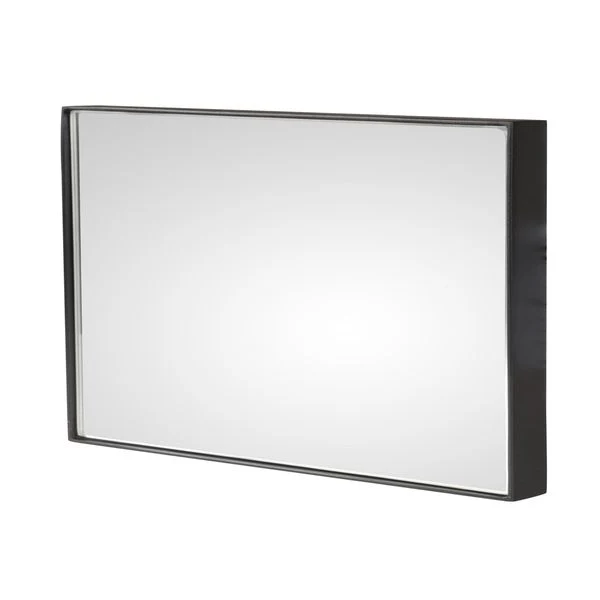 Miroir rectangulaire métal noir