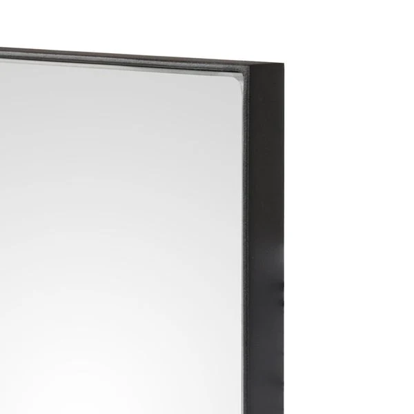 Miroir rectangulaire métal noir