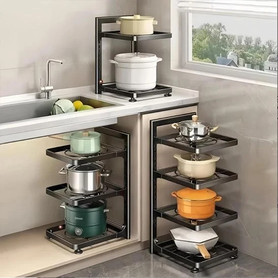Étagère cuisine Modulable Rangement Gain de Place