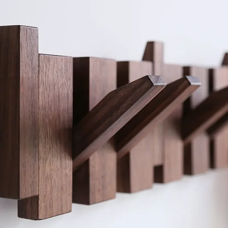 Porte Manteau Mural - Bois Piano