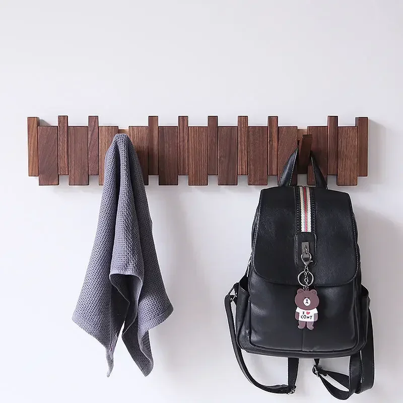 Porte Manteau Mural - Bois Piano