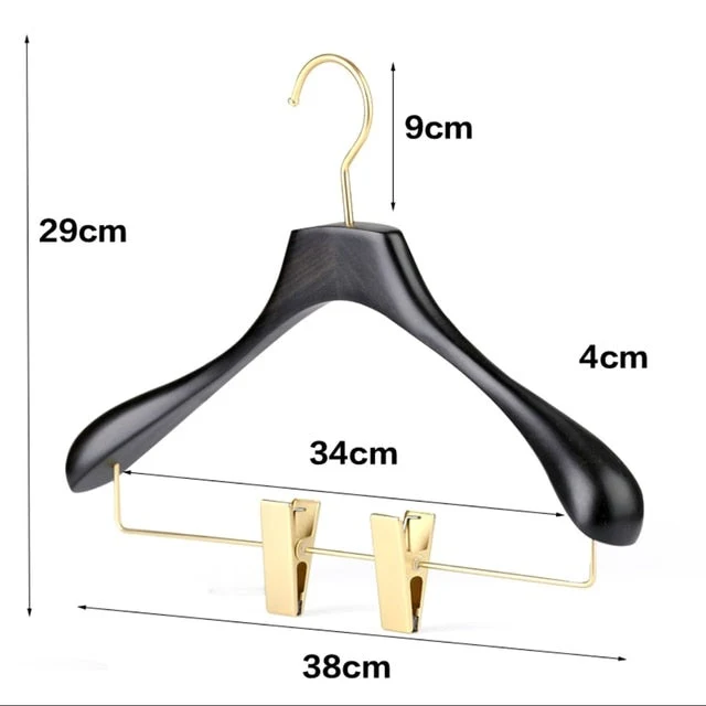 Cintre Pince Bois Noir
