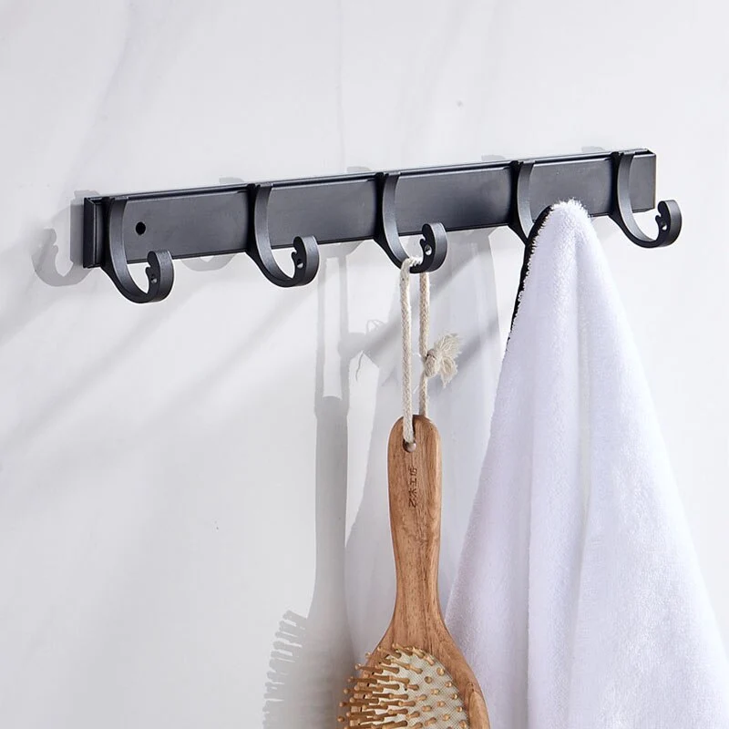 Patère Aluminium Noire