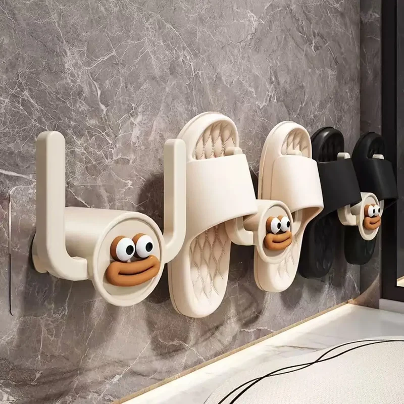 Range-chaussures mural adhésif pour chaussons, motif cartoon