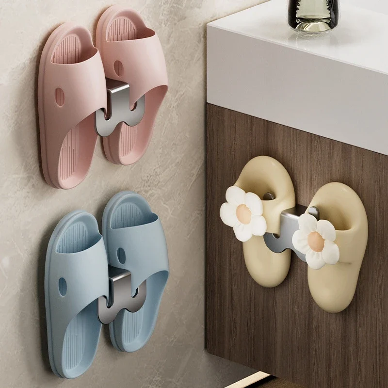 Range-chaussures mural avec drainage et crochets