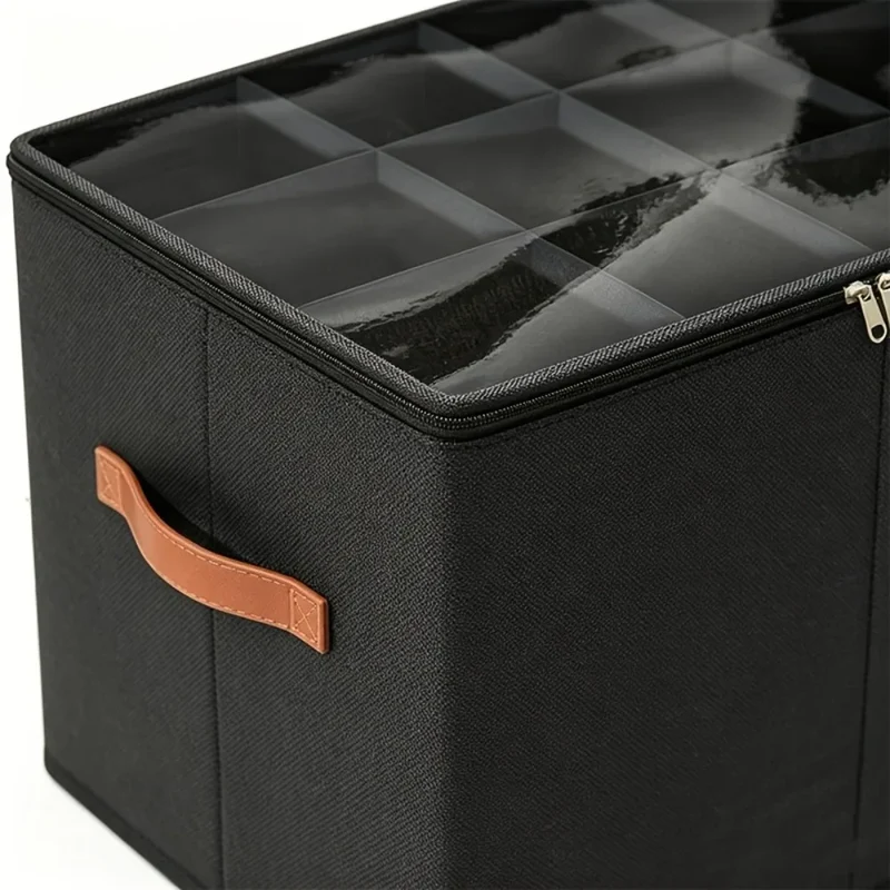 Boîte de rangement à chaussures pliable 12 compartiments