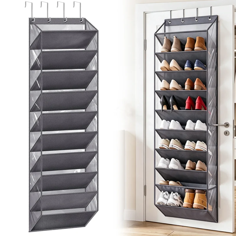 Porte-chaussures suspendu à 10 compartiments