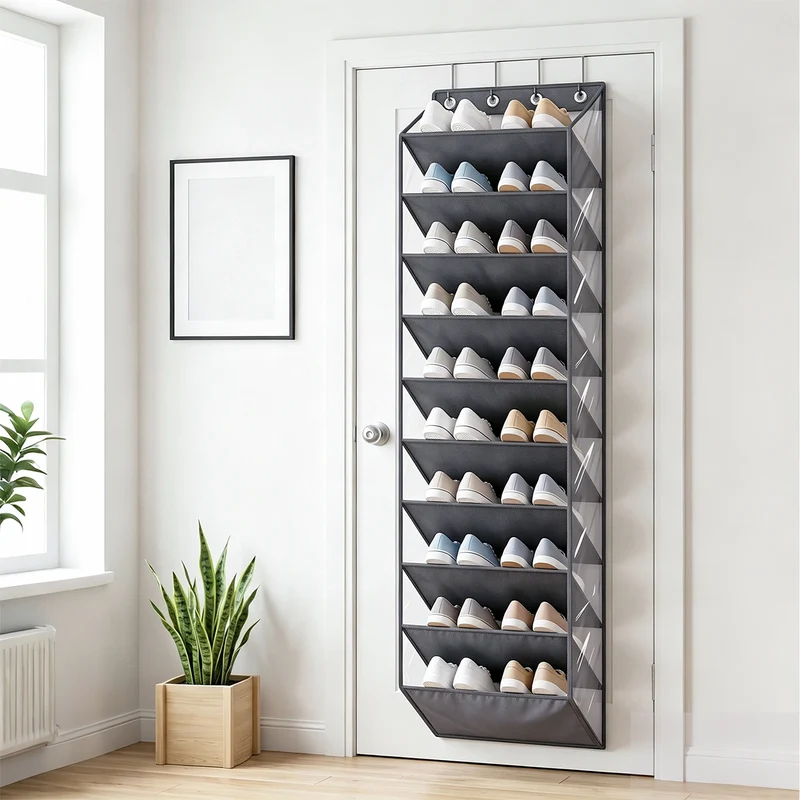 Porte-chaussures suspendu à 10 compartiments