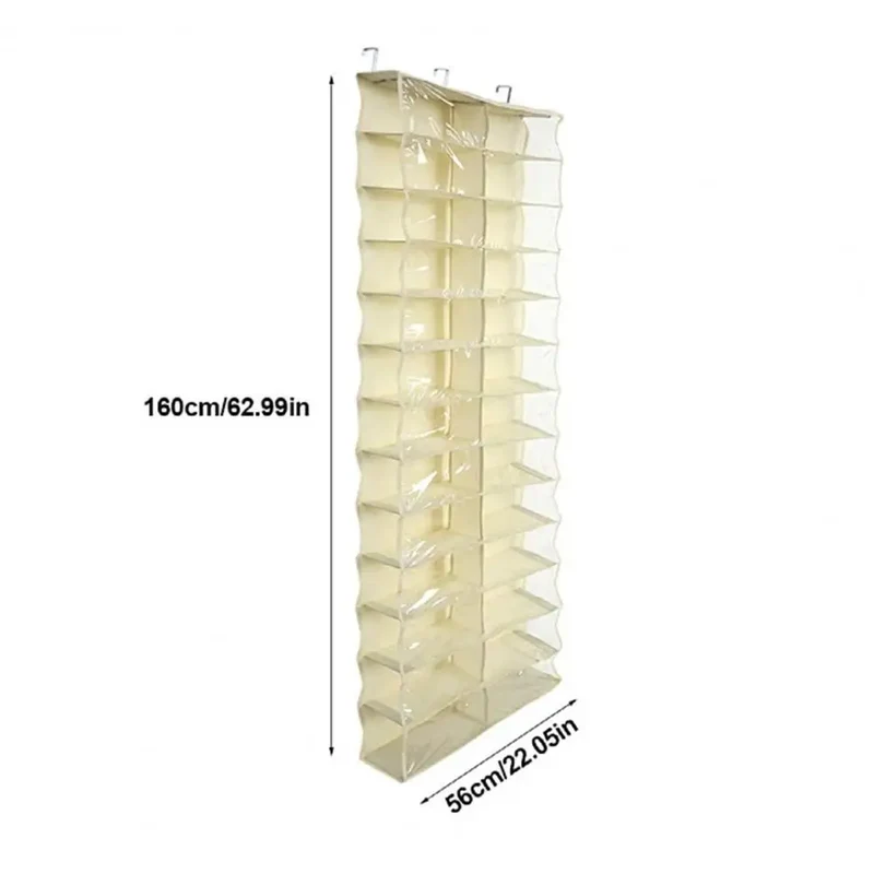 Organiseur à chaussures suspendu 26 poches, 160 cm