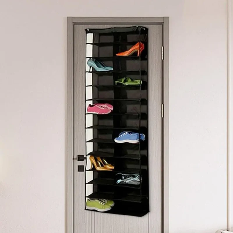 Organiseur à chaussures suspendu 26 poches, 160 cm