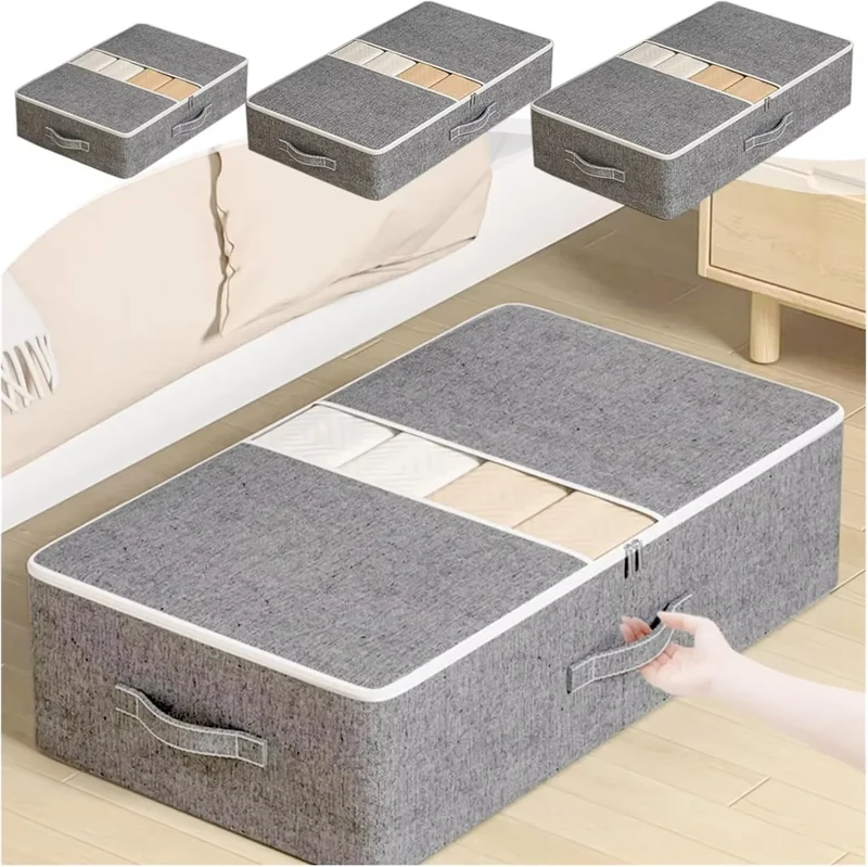 Sac de rangement sous le lit pliable avec fenêtre transparente