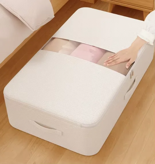 Sac de rangement sous le lit pliable avec fenêtre transparente