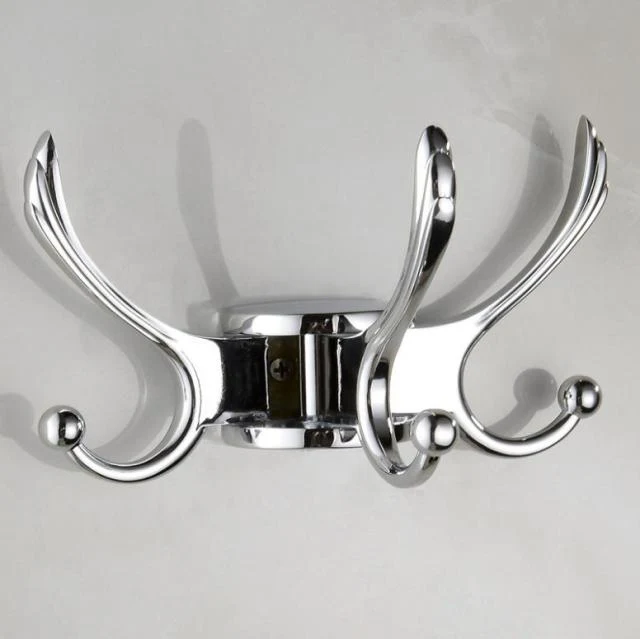 Porte Manteau Mural Demi Perroquet Chrome