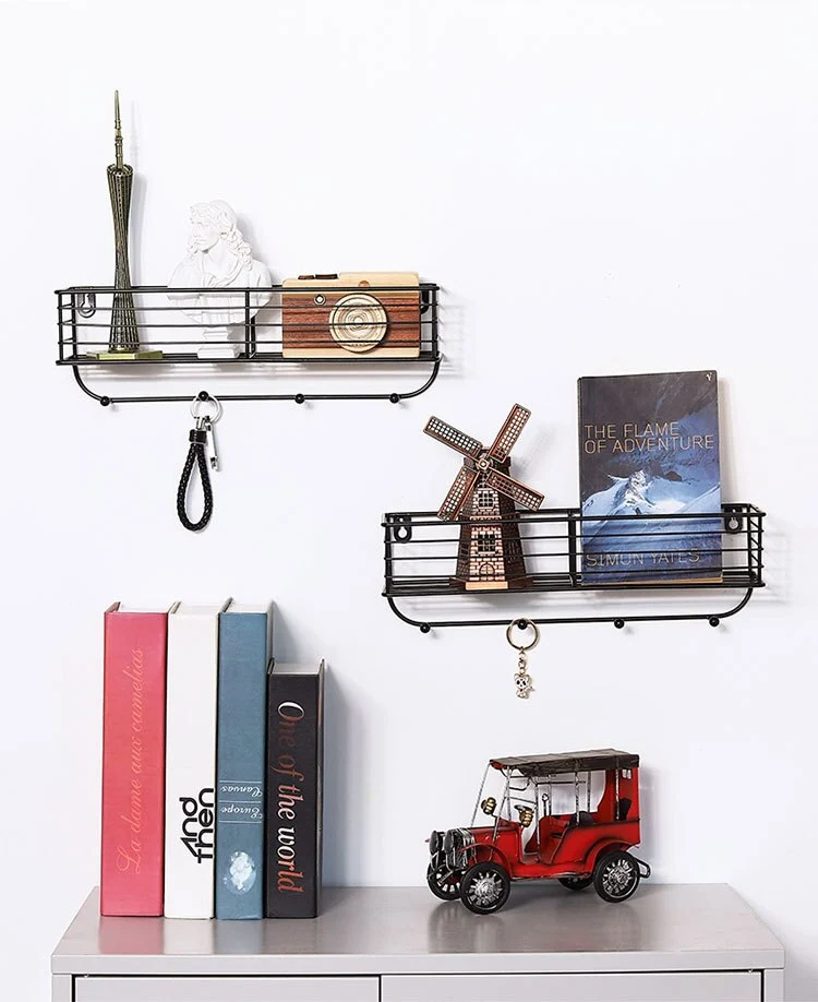 Etagère Porte Manteau Fer Noir