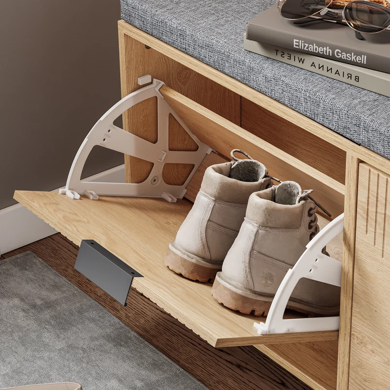 SoBuy FSR211-N Banc à Chaussures d'Entrée 24 cm – Naturel