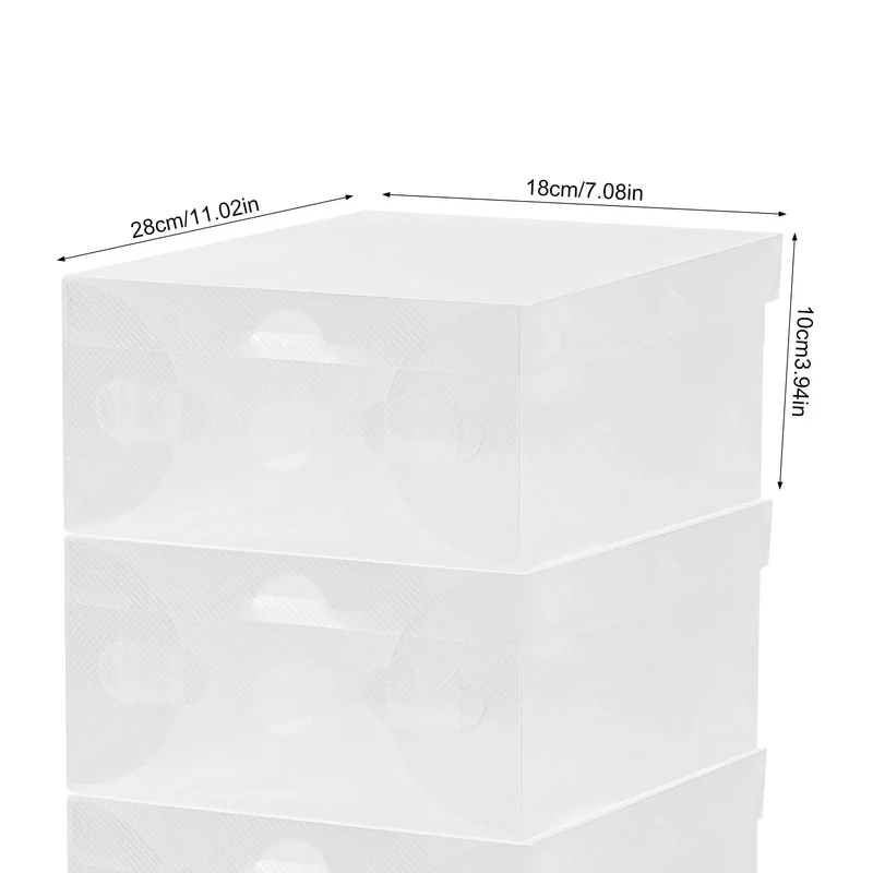 Set de 20 boîtes de rangement pour chaussures empilables