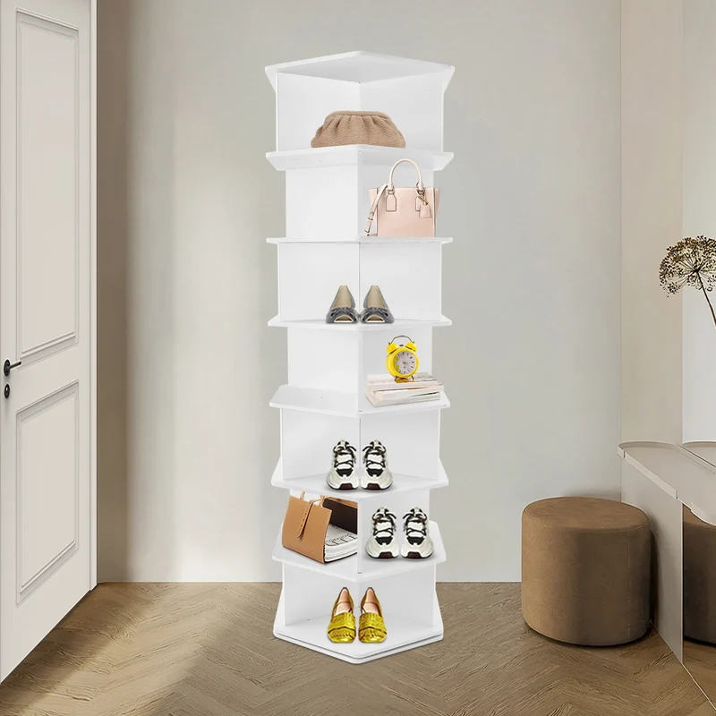 Étagère à chaussures rotative 7 niveaux, 360°