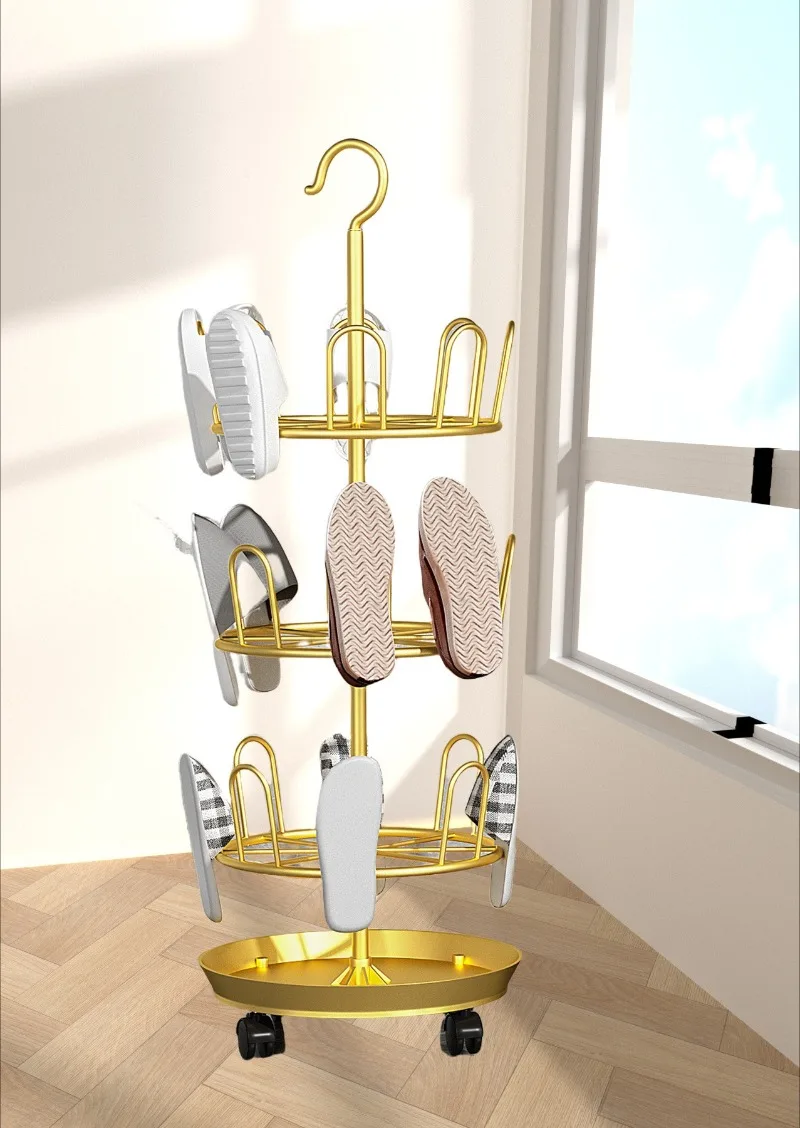 Étagère à chaussures séchante en fer, 1 à 3 niveaux