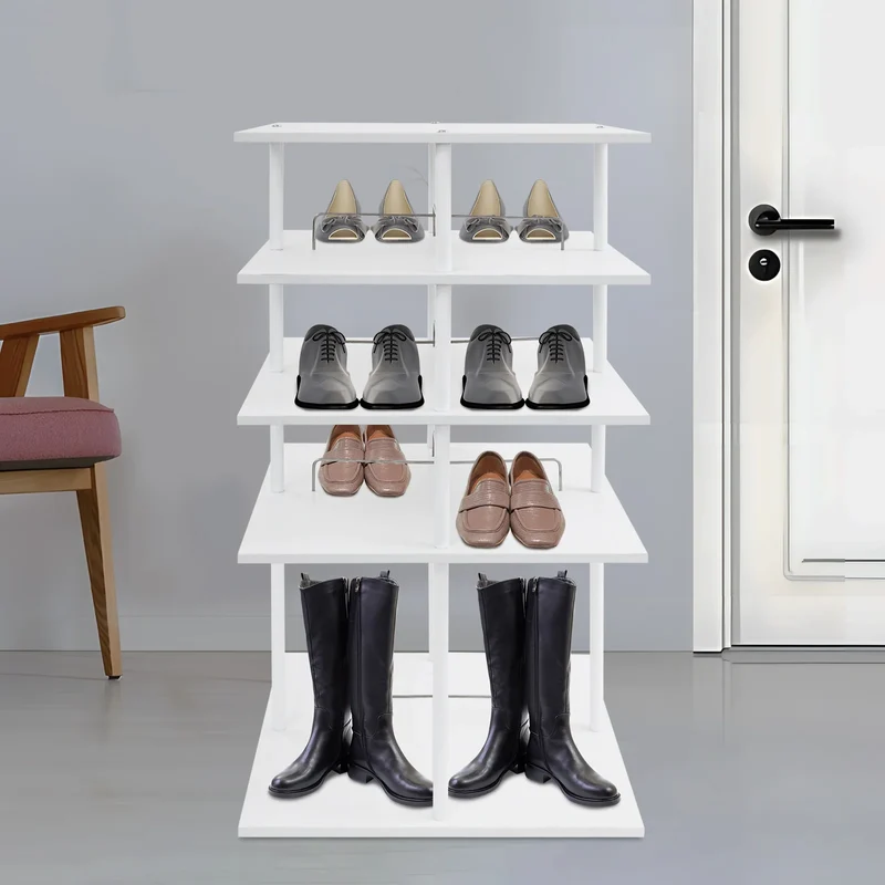 Étagère à chaussures rotative 4 niveaux