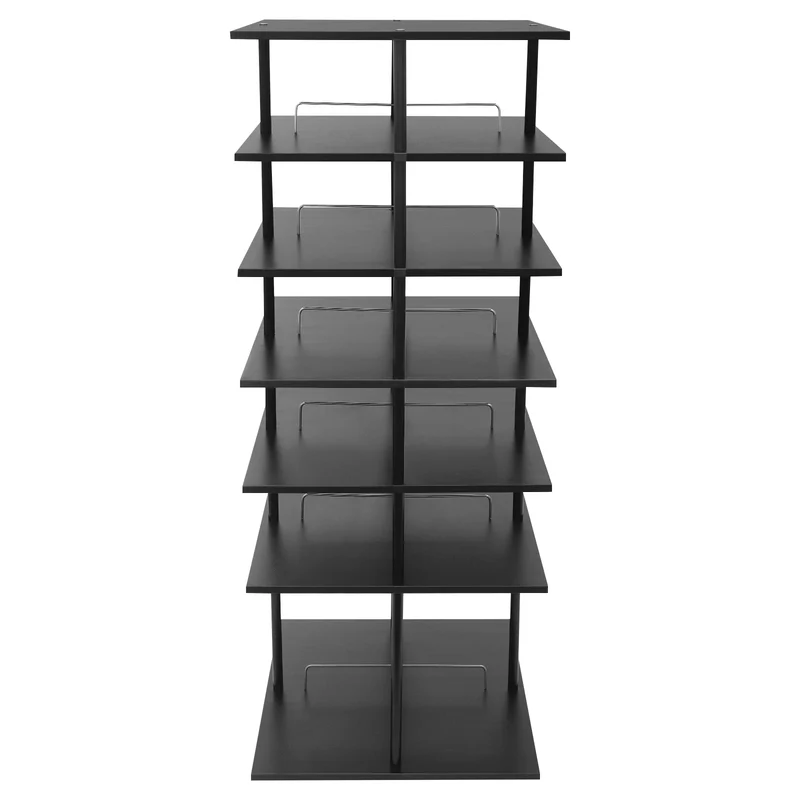Étagère à chaussures 6 niveaux, rotation à 360°