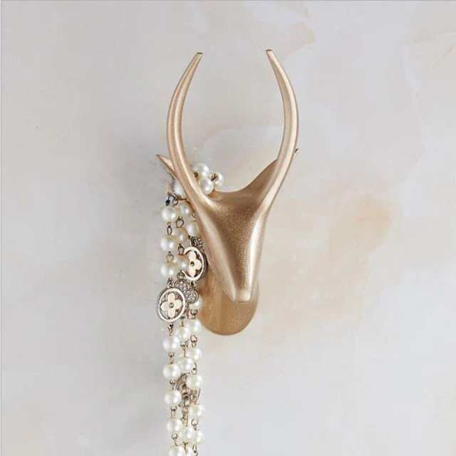 Crochet Porte Manteau Moderne Cerf Bronze