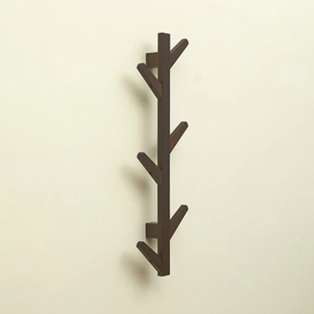 Porte Manteau Mural Arbre en Bambou