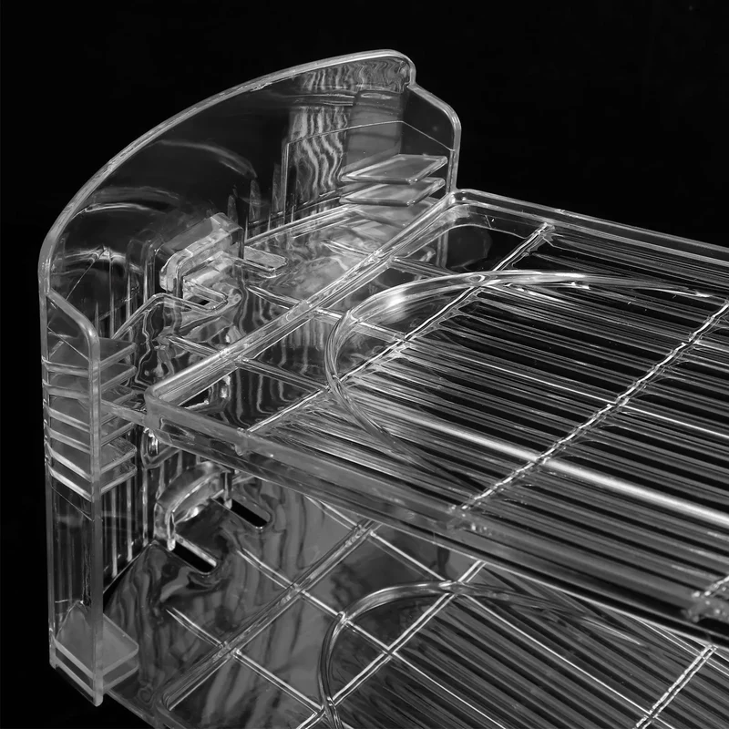 2 range-chaussures empilables réglables en ABS transparent
