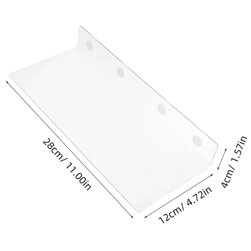 8 séparateurs de rangement transparents pour étagères, 28 cm