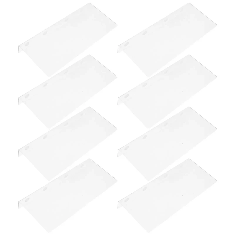8 séparateurs de rangement transparents pour étagères, 28 cm