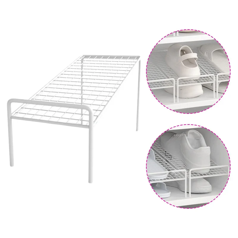 Organiseur à chaussures double niveau compact