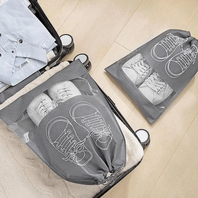 10 pochettes suspendues pour chaussures, non tissées