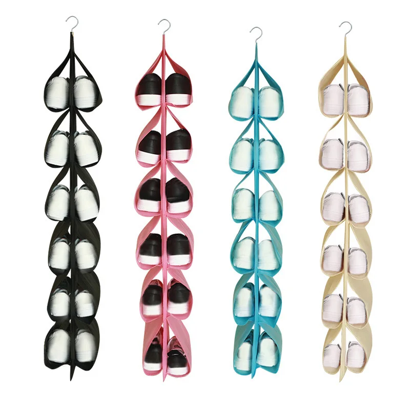 Sac de rangement chaussures suspendu pliable 117 x 33 cm