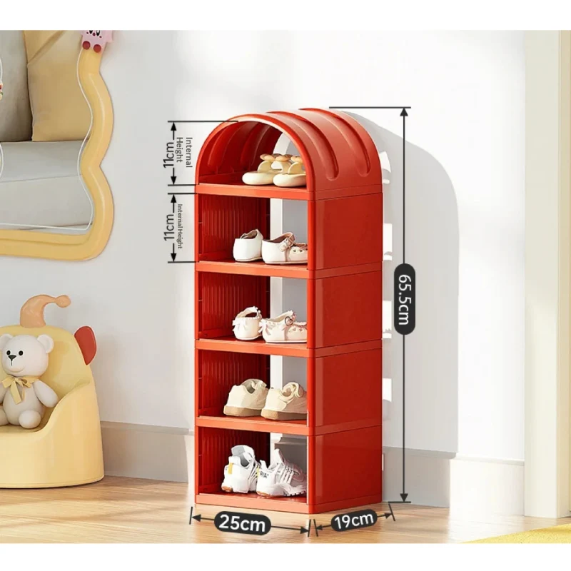 Étagère à chaussures enfant empilable 6 ou 7 niveaux