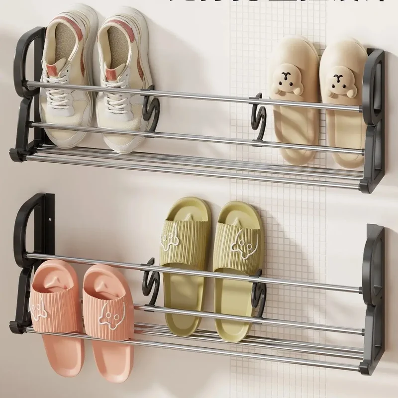 Range-chaussures suspendu pour porte, 4 ou 6 paires