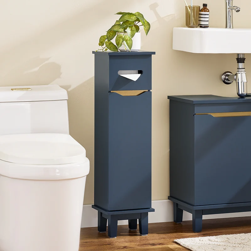 SoBuy BZR192-B Porte Papier Toilette étroit